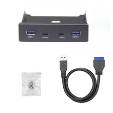New 3.5 Inch Ports USB Front Panel Floppy Bay For 19/20Pins Motherboards picture