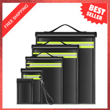 5 Pack Faraday Bags EMP Proof Signal Blocker Pouch Kit Waterproof Fireproof picture