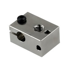 POLISI3D 500℃ High Temperature Plated Copper Heater Block PT100 V6 Mk3s Prusa picture
