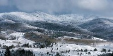 Landscape colorado usa snow winter mountains nature Custom Gaming Mat Desk picture