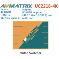 AVMATRIX UC2218-4K Dual HDMI to USB 3.1 Gen1 Type-C Broadcast Video Capture Card picture