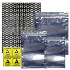 Open Top & Resealable Antistatic Bags ESD Shielding Bag with Antistatic Label... picture