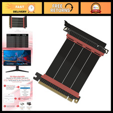 PCIe 5.0 Riser Cable | Vertical GPU Mount | Straight Connector | 10cm Length picture