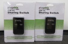 LOT OF 2 Plugable USB3-SWITCH2 USB 3.0 Sharing Switch Selector picture