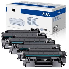 1-5PK CF280A 80A Black Toner Cartridge for HP LaserJet Pro 400 M401dne M401dw picture