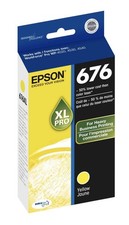 Brand New Epson 676 XL Pro Yellow Ink Cartridge Genuine EXP 02.2026 picture