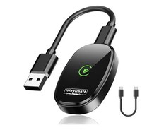iHeylinkit 2025 Wireless CarPlay Adapter Wired to Wireless iOS/Android Auto Plug picture