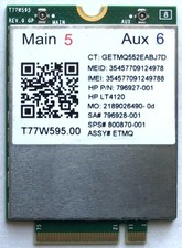 HP LT4120 4G Snapdragon X5 LTE T77W595 796927-001  WWAN M.2 Module picture