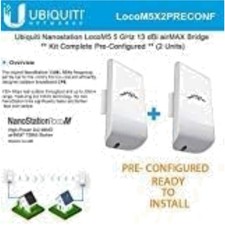 High-Performance Dual-Unit Ubiquiti LocoM5 Bridge Kit - 5GHz Wireless System picture