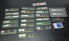 Lot of 23 Mixed Ram DDR Dimm Kingston Infineon Hynix 1GB PC3200U PC133 Pc Nanya picture