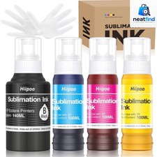 440ML Sublimation Ink Refilled Bottles Compatible for ET2400 ET2720 ET2760 ET... picture