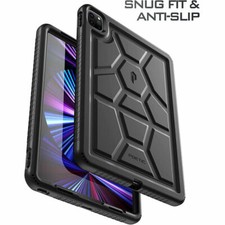 For Apple iPad Pro 11 2021 Case Heavy Duty Shockproof Kids Tablet Cover Black picture
