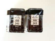 TWO Genuine Canon 243 Ink Cartridges-Black for MX492 490 TS4522 Printer picture