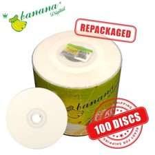 Banana Mini CD-R 32x 8cm 210MB Blank CD Recordable A+ Disc Printable - 100 Discs picture