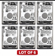 Western Digital WD Black 500GB WD5000LPLX 7200RPM 2.5” SATA HDD Lot of 6 Tested picture