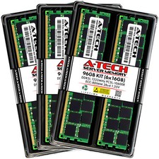 A-Tech 96GB 6x 16GB 2Rx4 PC3-10600R DDR3 1.35V ECC RDIMM REG Server Memory RAM picture