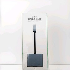 MST  2 IN 1 USB-C Adapter (USB-C to Dual HDMI Adapter)  type c to HDTV x2 picture
