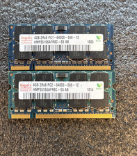 Hynix 8GB KIT ( 2X 4GB ) DDR2 800Mhz SODIMM PC2-6400 Memory Ram **TESTED** picture