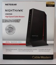 NETGEAR Nighthawk CM2500 DOCSIS 3.1 Cable Modem 2Gbps 2x Ethernet Black picture