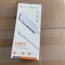 j5create - USB-C Multi-Port Hub with Power Delivery - Eco White picture