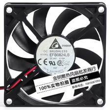 Delta 8015 EFB0824LB 24V 0.10A 8CM 2-Wire Silent Inverter Cooling Fan picture