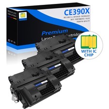 3PK Black CE390X 90X Toner Cartridge HP LaserJet M4555f M4555fskm M4555h M603dn picture