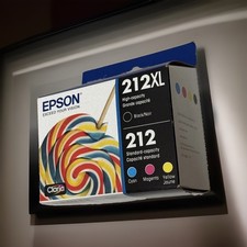 Epson 212XL 212 Ink Cartridge Combo Pack Black Cyan Magenta Yellow – New Sealed picture