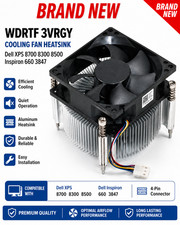 WDRTF 3VRGY Dell XPS 8700 8300 8500 Inspiron 660 3847 Cooling Fan Heatsink picture