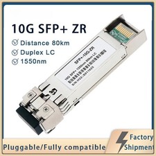 10G-ZR SFP+ 80KM CISCO/JUNIPER/ETC COMPATIBLE SFP-10G-ZR 1550nm Dule SFP picture