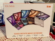 GUSGU Transparent Case with Wireless Keyboard for iPad 11th & 10th Gen picture