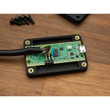 Small Raspberry Pi Pico case with cable retainer 3d Printed picture