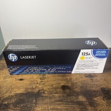 Genuine HP LASERJET 125A YELLOW TONER INK CARTRIDGE CB542A SEALED BOX picture