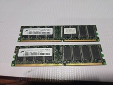 256MB Micron MT16VDDT3264AG-265A1 PC2100U DDR 266MHz RAM Memory (2 Pieces) picture