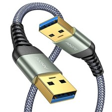 [2 Pack] USB 3.0 Cable, USB to USB Cable, USB A Male to Male Cable [3.3FT+ 3.... picture