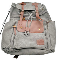 Augur Jans High Capacity Canvas Vintage Backpack For School Or Hiking picture