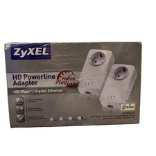ZyXel HD Powerline Adapter PLA5215 Starter Kit 600 Mbs Ethernet Adapter - New picture