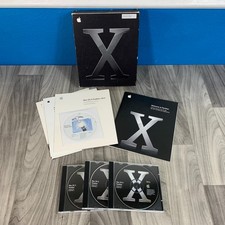 Apple Mac OS X Panther 10.3 Box w/ 3 CDs Plus G5 Install Discs COMPLETE picture