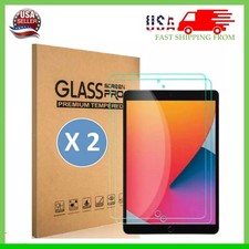 {2-Pack} HD Clear Tempered Glass Screen Protector For iPad 10.2 7th 8th 9th Gen picture