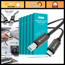 USB C to USB B MIDI Interface Cable 6.6ft - Flexible, High-Speed Connection for picture
