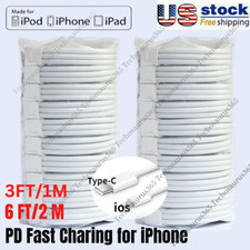 1/10 Lot USB-C to iPhone Cable PD Fast Charger Cord Lot For Apple iPhone 14 13 8 picture