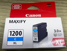 Genuine Canon Maxify 1200 C Cyan XL Ink Cartridge - NEW SEALED picture