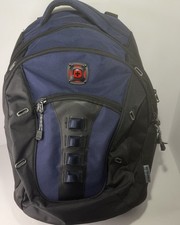 Swiss Gear Wenger Backpack with 16-inch Laptop Section Black Navy Blue picture