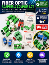Fiber Optic Adapter Coupler Lot FIS SC APC UPC Diamond Hybrid Singlemode picture