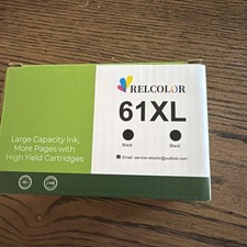 Relcolor 61XL Black Ink Cartridge 2 Pack picture