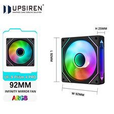 UF-9 PRISM 4 PRO Computer Chassis Fan 92mm ARGB 4 Pin PWM Quiet Cooling Fan 12V  picture