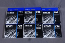 Lot of Genuine Epson 702 Black Ink Cartridge T702120 11/2028 picture