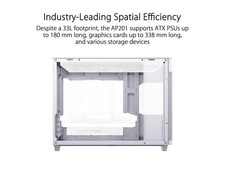 Prime AP201 White MicroATX Tempered Glass Edition Supports Graphics Cards ASUS picture