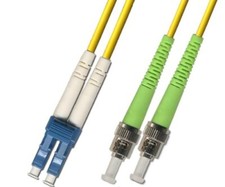 5M Singlemode Duplex Fiber Optic Cable 9/125 LC UPC ST APC Patch Cable Network picture