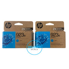GENUINE 2-PACK HP 923e EvoMore CYAN Ink 4K0T4LN NEW SEALED BOXES 2028 picture