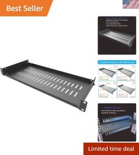Universal 1U Cantilever Rack Shelf - Metal Construction, Easy Assembly picture